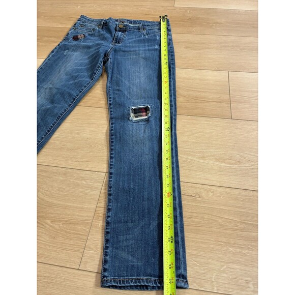 KUT from the Kloth Catherine Boyfriend Jeans Womens Size 10 Patched Distressed - Picture 2 of 8